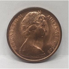 AUSTRALIA 1968 . ONE 1 CENT COIN . FEATHER-TAILED GLIDER